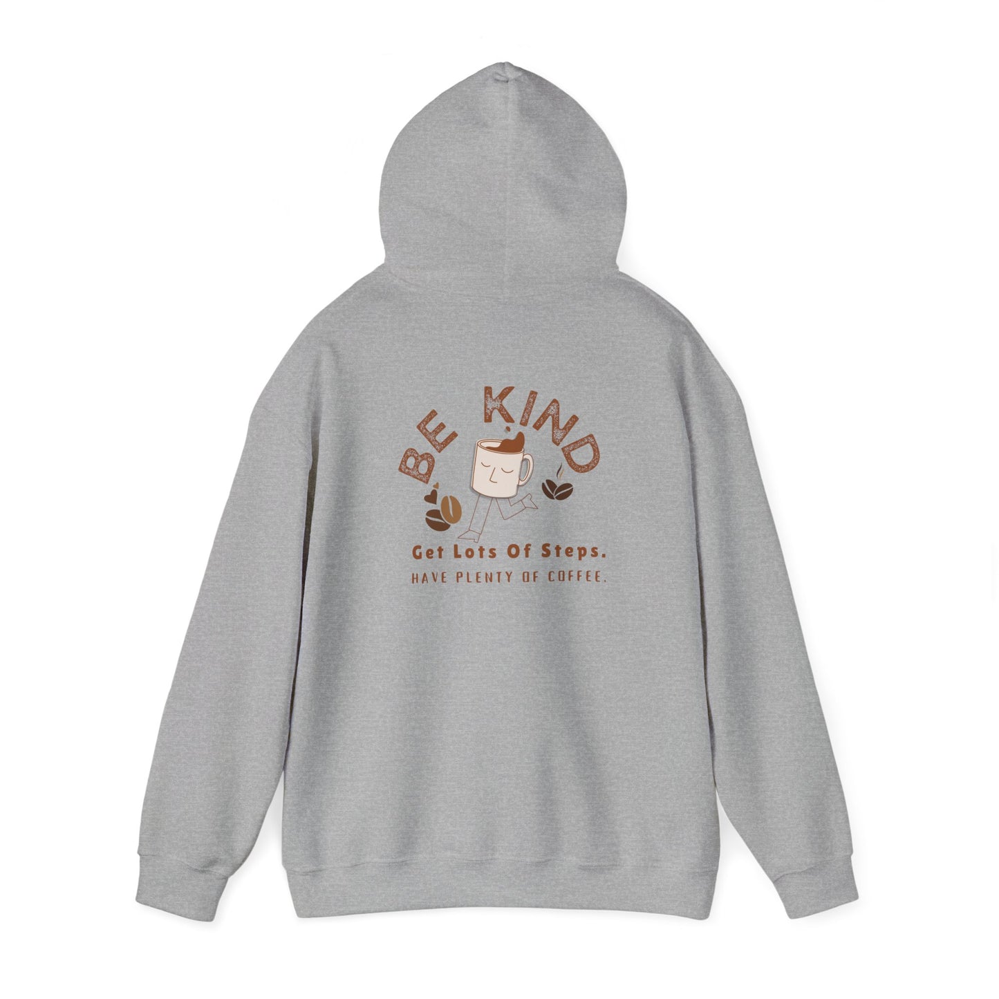 Be Kind Coffee Lover Hoodie | Cozy Steps & Coffee Sweatshirt for Women