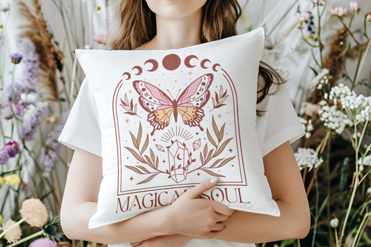 Pillow covers with butterfly design, soft, square, for home, sofa, car, living room, bed and office