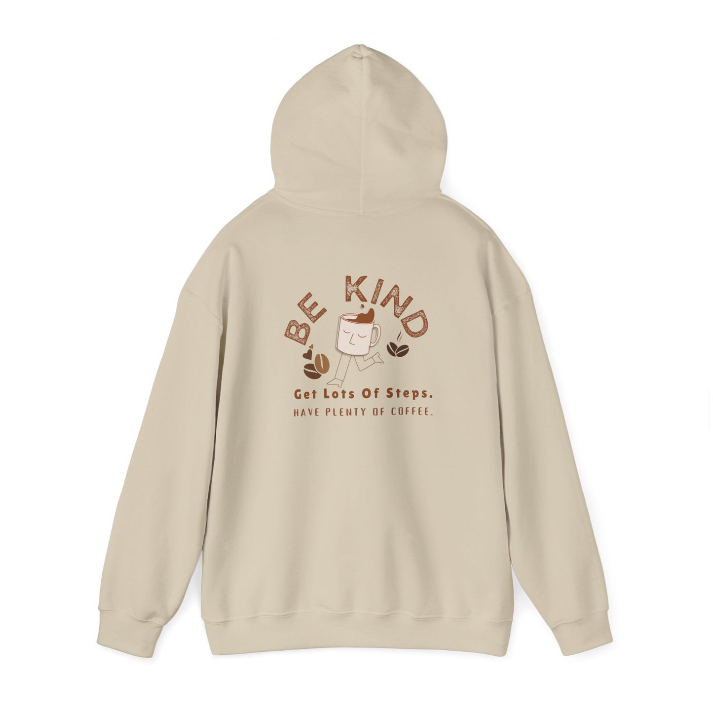 Be Kind Coffee Lover Hoodie | Cozy Steps & Coffee Sweatshirt for Women