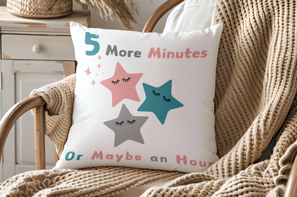 Funny Pillow Cover Decorative with Hidden Zipper Cute Stars Soft Cozy for Sofa Bedroom Living Room