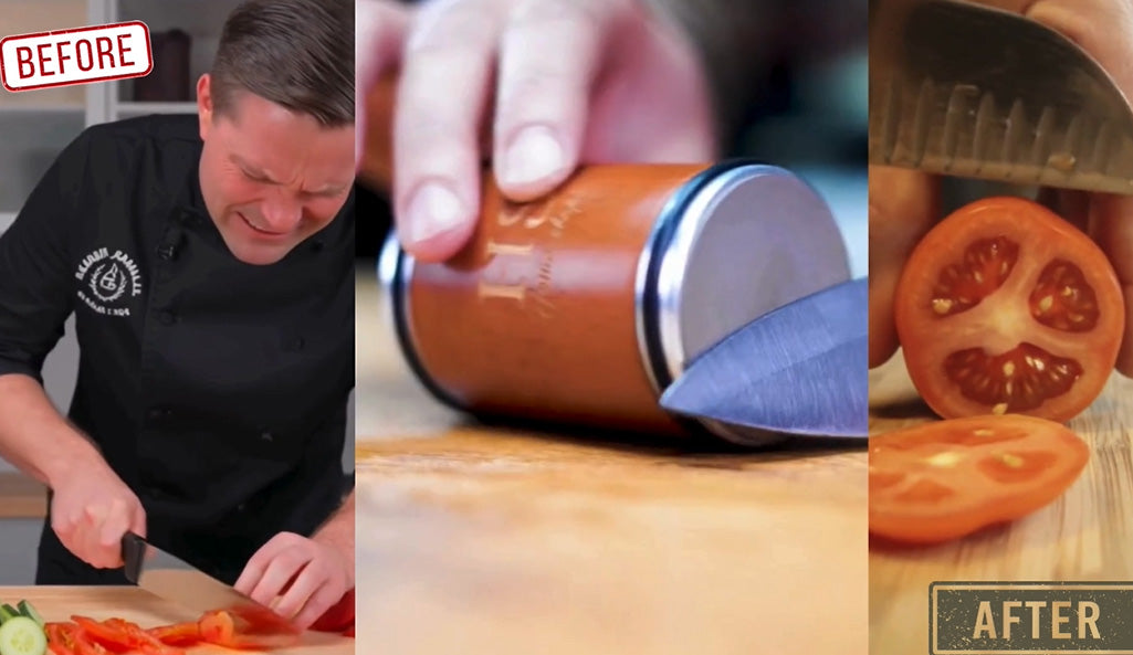Professional Rolling Knife Sharpener – Razor-Sharp Kitchen Knives at Home