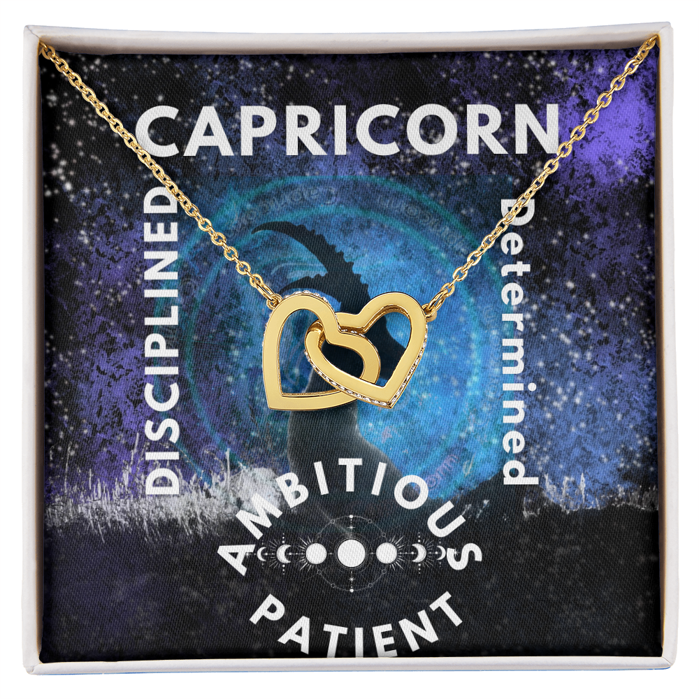 Capricorn Heart Necklace - Zodiac Jewelry for Strong Connections