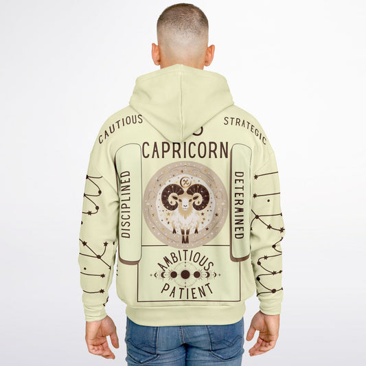 Capricorn Zodiac Oversized Hoodie