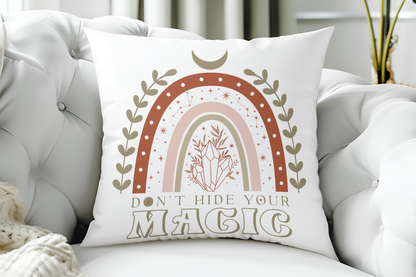 Festive and Custom Cushion for Halloween, Rainbow Alphabet, and Personalized Designs for Your Home